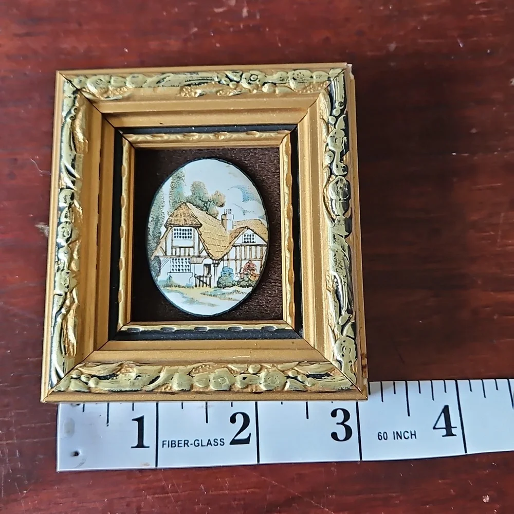 Vintage Enamel On Copper House By PG Cooper England Minature